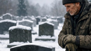 Mezarlık bekçisi, mezarlardan birinin donmadığını ve en soğuk havalarda bile yeşil kaldığını fark etti.