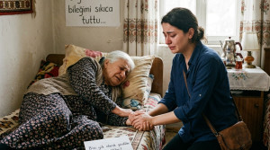 İşten eve döndüğümde, kayınvalidem ve eşim, yaşlı kadını aç bırakıp gezmeye gitmişlerdi