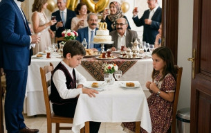 Kayınvalide, aile yemeğinin ortasında torunlarını en arka masaya gönderdi