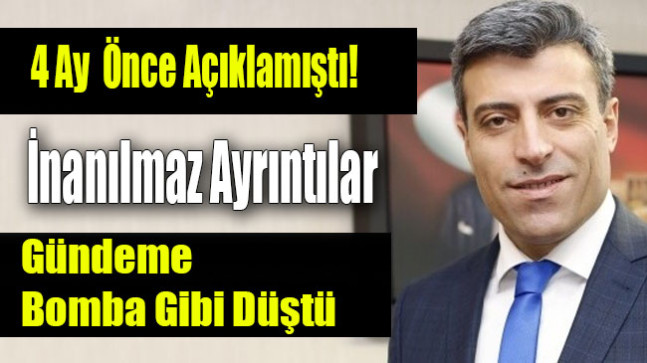 Gündeme Bomba Gibi Düştü