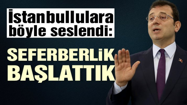 İmamoğlu İstanbullulara böyle seslendi