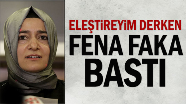 AKP’li Fatma Betül Sayan Kaya İBB’yi eleştireyim derken fena faka bastı