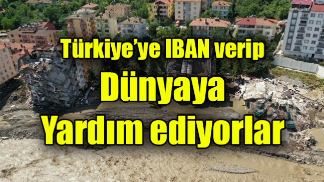 Türkiye’ye IBAN verip dünyaya yardım ediyorlar