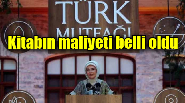 Kitabın maliyeti belli oldu