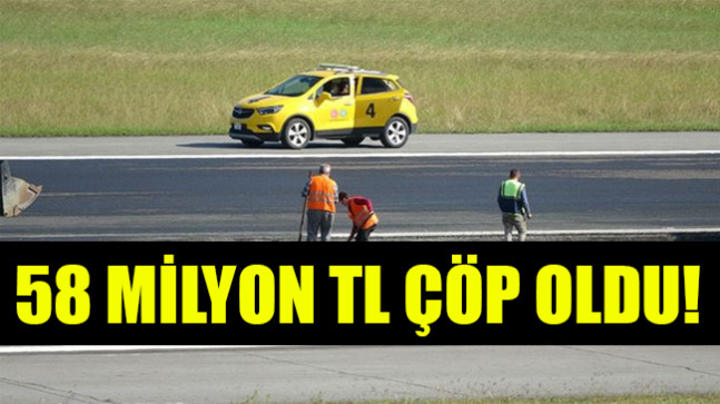 58 milyon TL’ye yapılan onarım çöp oldu