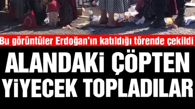 Bu görüntüler Erdoğan’ın katıldığı törende çekildi