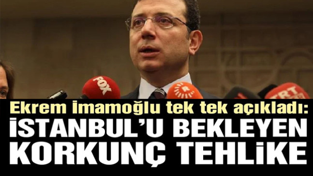 İstanbul’u bekleyen korkunç tehlike