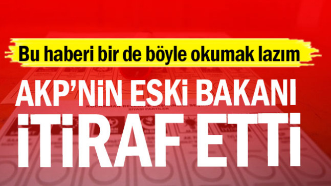 Bu haberi bir de böyle okumak lazım…