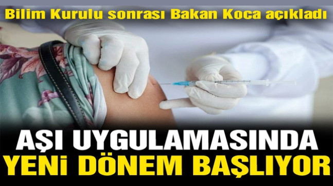 Aşılamada yeni dönem