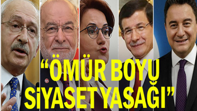 Ömür boyu siyaset yasağı yaptırımı