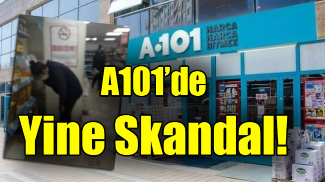 A101 müşterisi raf-kasa arasındaki skandalı