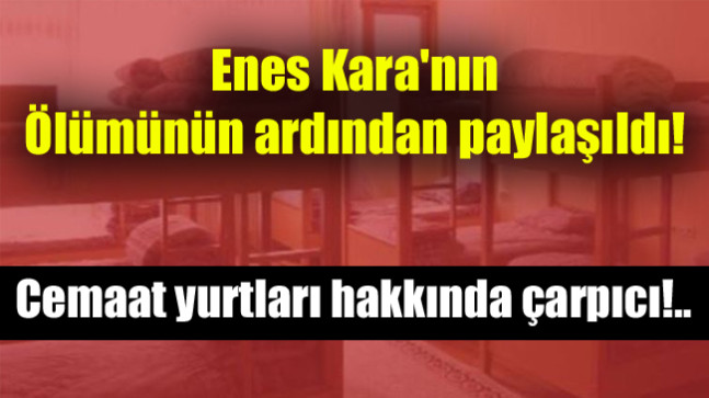 Cemaat yurtları hakkında çarpıcı sonuç