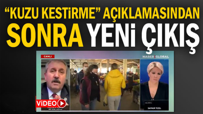 “Et almak yerine kuzu kestiriyorum” açıklamasından sonra yeni çıkış