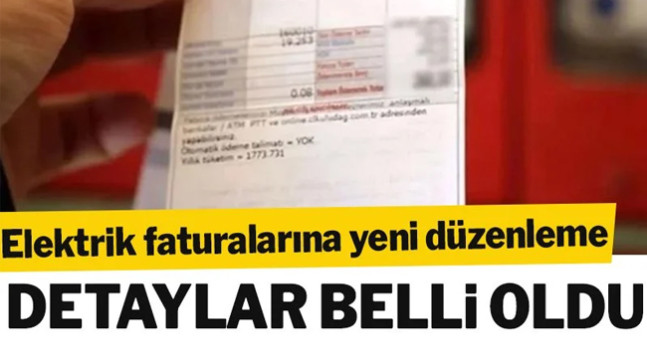 Elektrik faturalarında yeni düzenleme! Erdoğan açıkladı