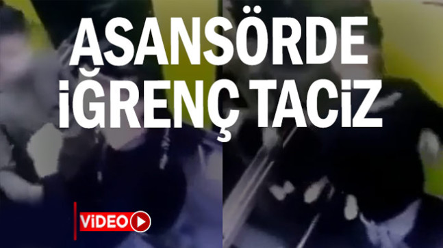 Asansörde  taciz