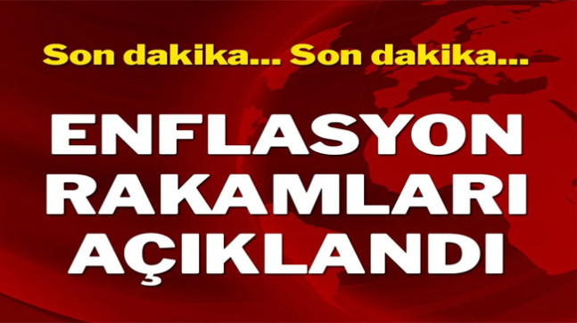Enflasyon rakamları açıklandı