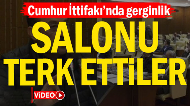 Cumhur İttifakı’nda gerginlik… Salonu terk ettiler