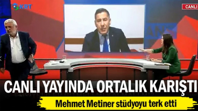 Mehmet Metiner stüdyoyu terk etti