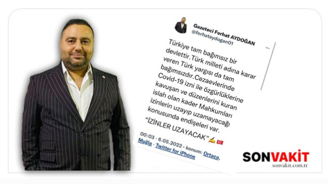 Mahkum Yakınları Sözcüsü Ferhat Aydoğan İzinlerin Uzayacağını Söylemişti