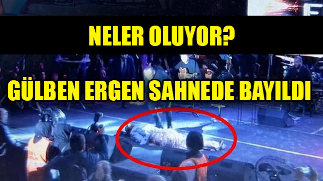 Gülben Ergen sahnede bayıldı