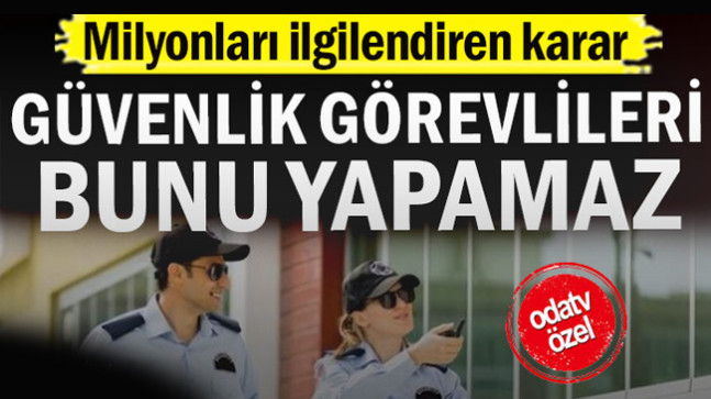 Yargıtay’dan 2 milyon özel güvenlik görevlisini ilgilendiren “üst araması” kararı