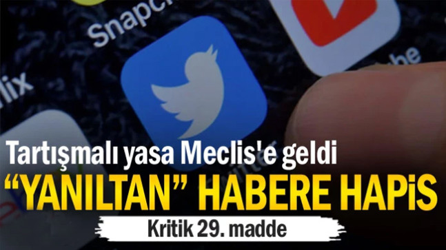 Tartışmalı yasa Meclis’e geldi