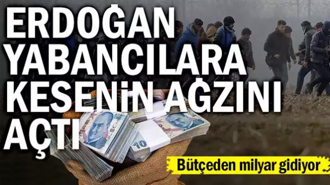 Erdoğan yabancılara kesenin ağzını açtı… Bütçeden milyar gidiyor
