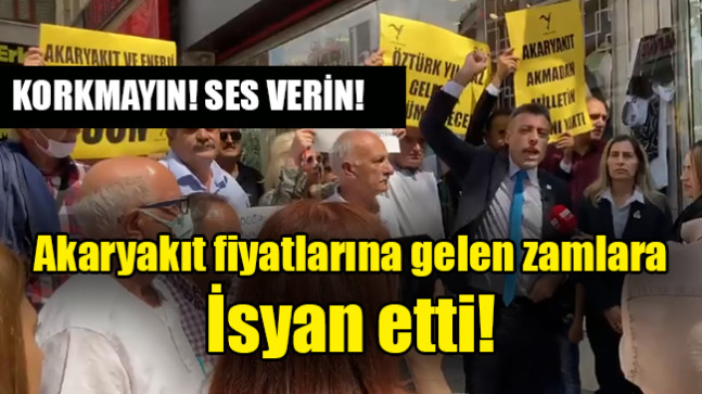 Akaryakıt fiyatlarına gelen zamlara  İsyan etti!