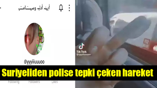 Suriyeliden polise tepki çeken hareket