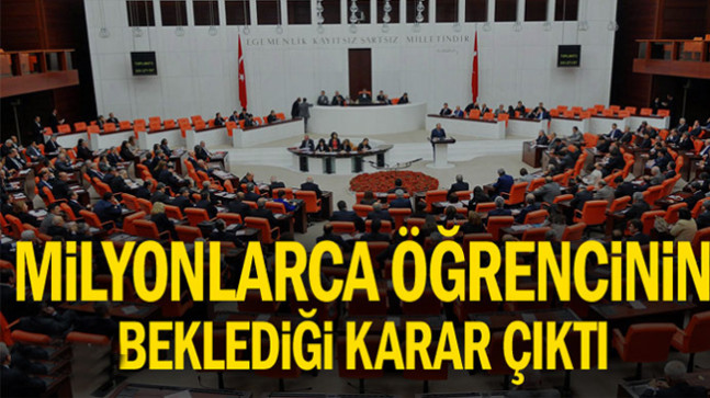 Milyonlarca öğrencinin beklediği karar çıktı