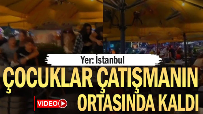 Çocuklar çatışmanın ortasında kaldı