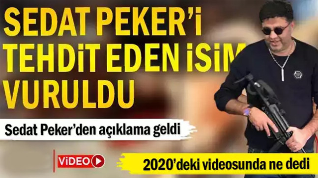 Sedat Peker’i tehdit eden Cenk Çelik vuruldu.