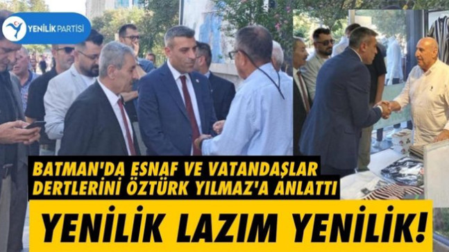 Esnaf ve vatandaşlar dertlerini Öztürk Yılmaz’a anlattı