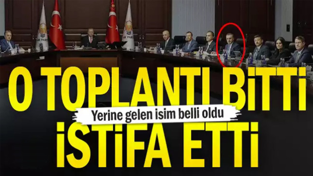 Toplantı bitti Mahir Ünal istifa etti