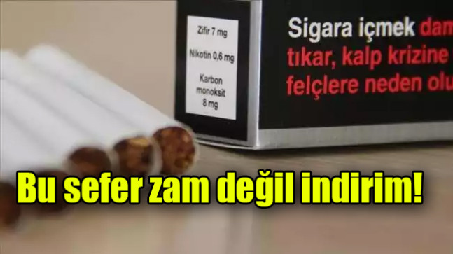 Bu sefer zam değil indirim