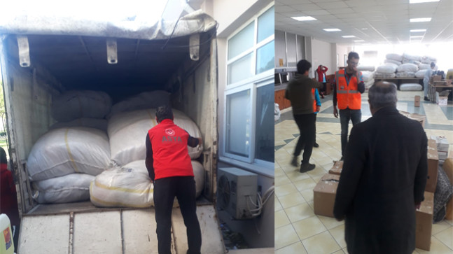 ŞANLIURFA PLATFORMU’NDAN DEPREMZEDELERE 2500 YARDIM MALZEMESİ