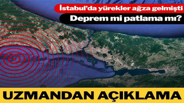Kağıthane depremi için flaş açıklama