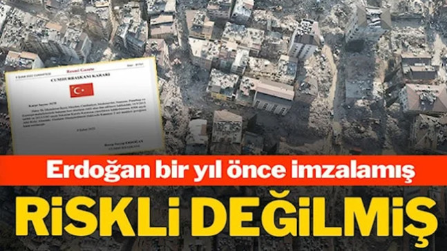 Erdoğan, tam bir yıl önce İskenderun’daki 6 mahallenin riskli alan statüsünü kaldırmış