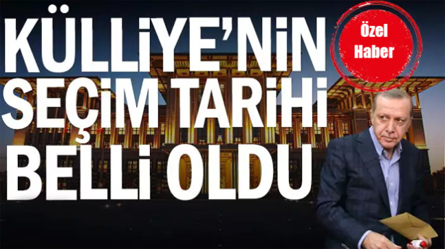 Seçim tarihi belli oldu