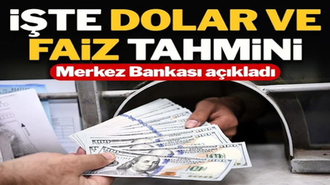 Merkez Bankası açıkladı: İşte dolar, faiz ve enflasyon tahmini