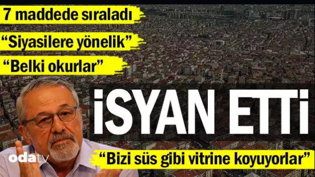 Prof. Dr. Naci Görür’den büyük İstanbul depremi isyanı… 7 maddede sıraladı