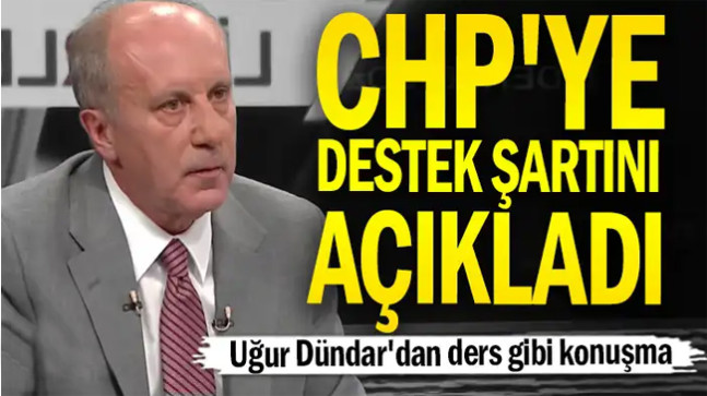 CHP’ye destek şartını açıkladı