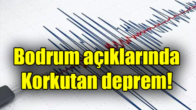 Bodrum açıklarında korkutan deprem