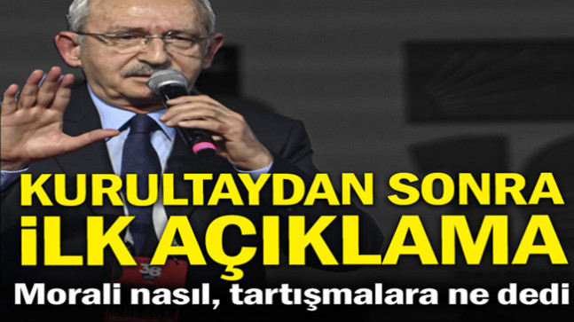 Kurultay sonrası ilk açıklama
