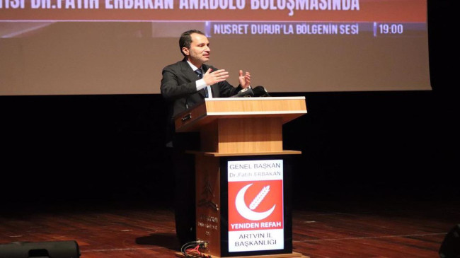 Fatih Erbakan Artvin’de konuştu: Temel mesele paylaşımda adalet!