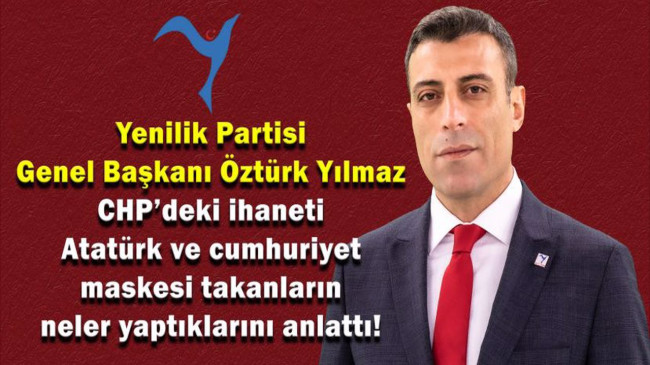 Öztürk Yılmaz: Muhalefet iktidarın kuklası ve ihanet içinde. Cumhur ve millet kapanından milleti kurtarmak istiyoruz