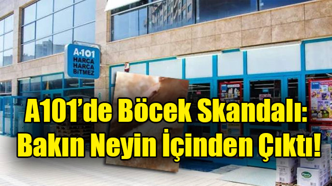 A101’de böcek skandalı: Bakın neyin içinden çıktı