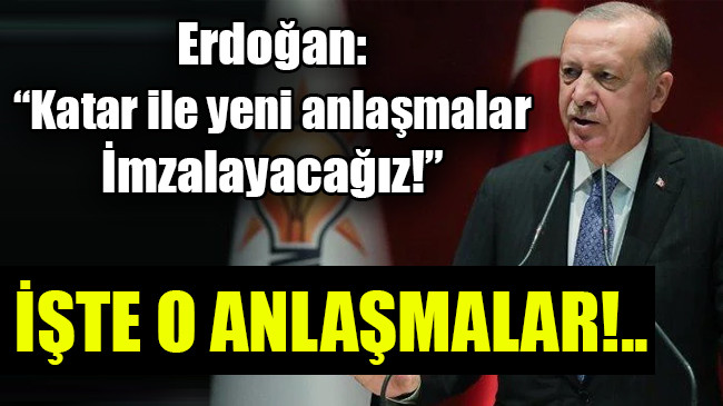 Erdoğan: Katar ile yeni anlaşmalar imzalayacağız
