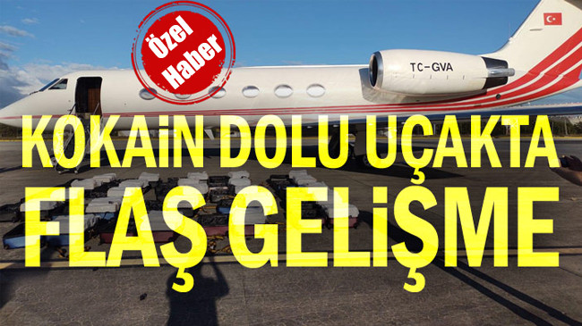 Kokain dolu uçakta flaş gelişme