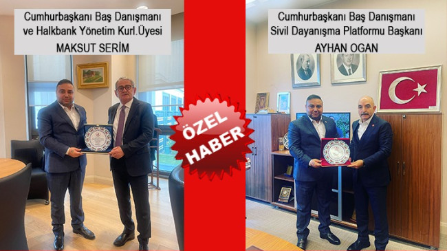 Gazeteci Ferhat Aydoğan’dan Cumhurbaşkanı’nın Baş Danışmanlarına Ödül